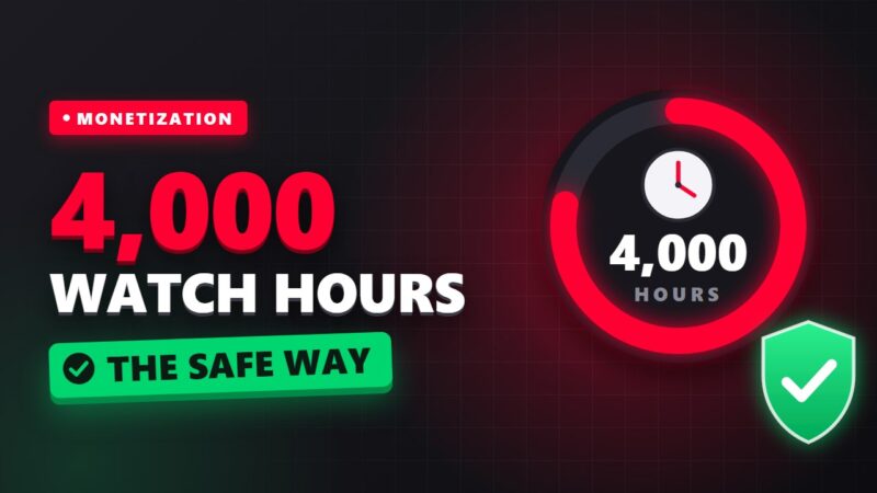 Filling YouTube Watch Time: Complete Guide to Reaching 4,000 Hours (Safely)